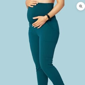 Teal Maternity Leggings